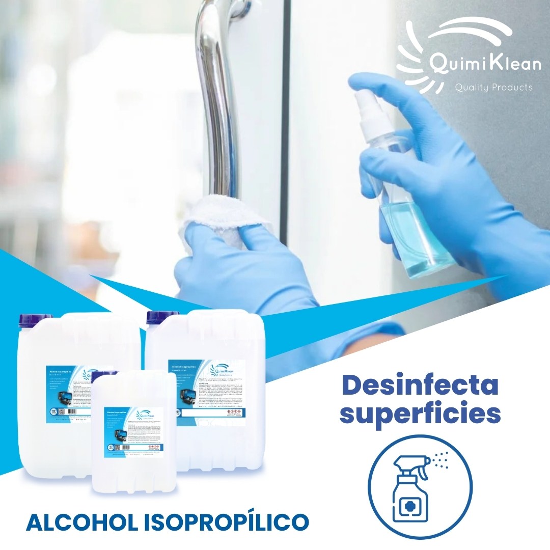 Alcohol Isopropílico 5 LITROS – QUIMIKLEAN  Productos químicos para uso  industrial, venta al mayoreo y menudeo